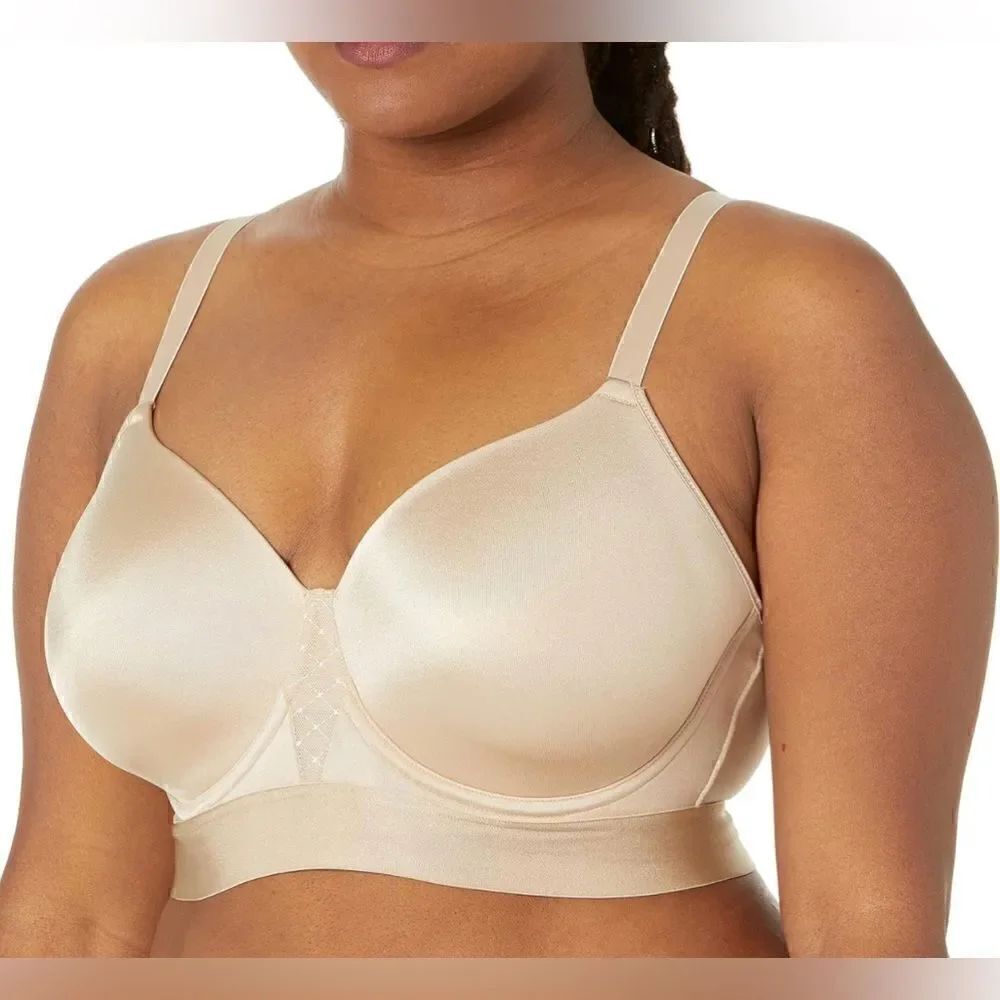Bali One Smooth U Underwire Bra Full Coverage Bra in Taupe Set of 2 Size 38DD
